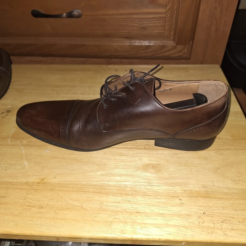Kenneth Cole Rich Brown Leather Derbys